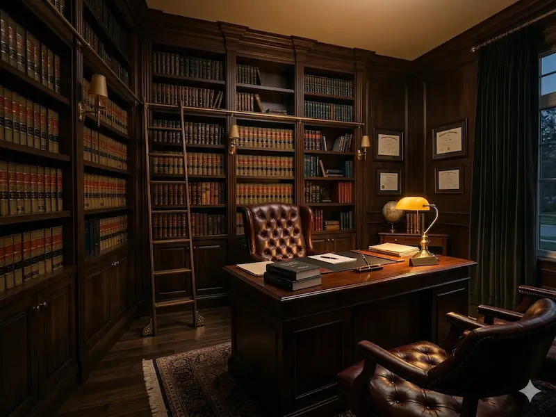 Prescott Advisory private library and study